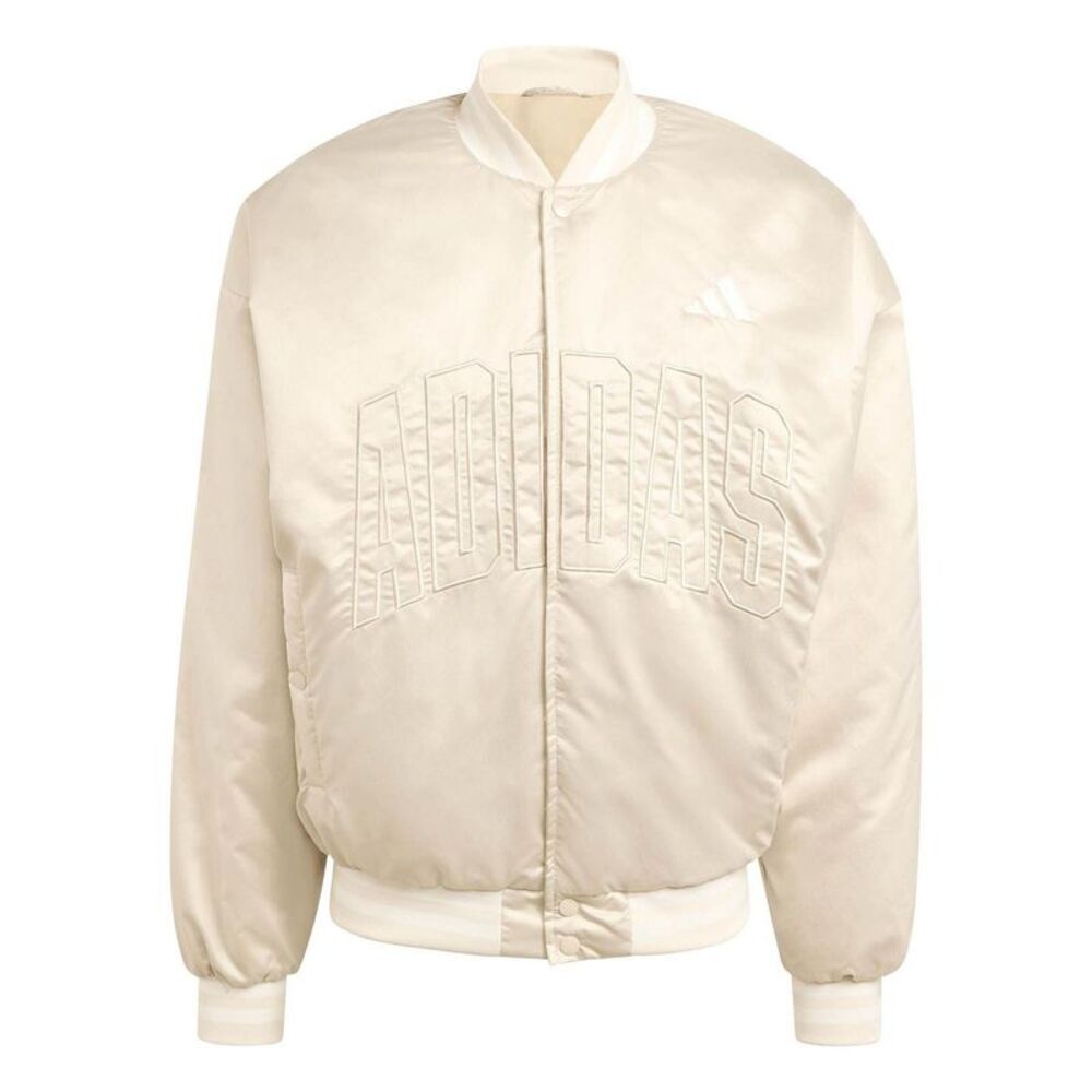 Adidas Mens Big Logo Bomber Jacket / Crystal